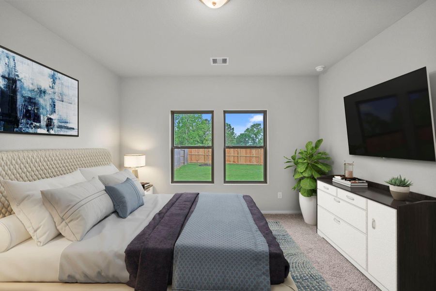 Furnished interior view inside a new home in Westridge Cove, Conroe (Image 11).