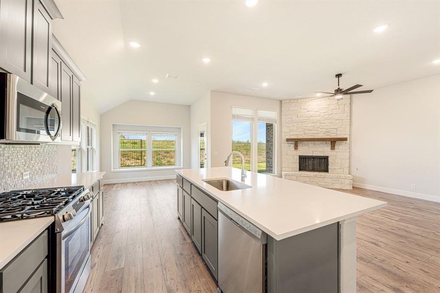 Furnished interior view inside a new home in Godley Ranch Classic, Godley (Image 14). Furnished interior view inside a new home in Godley Ranch Classic, Godley (Image 14).