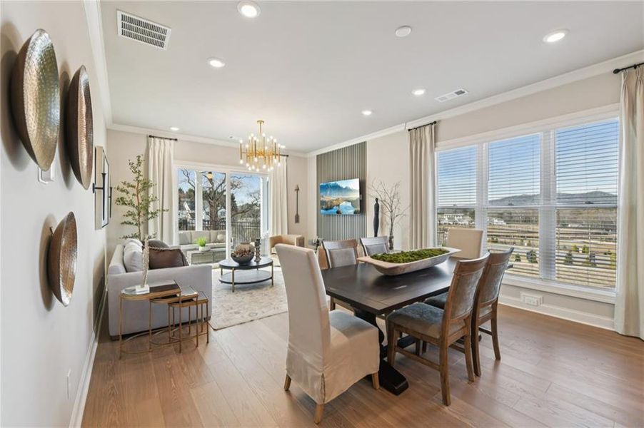 Furnished interior view inside a new home in Palisades Single Family, Cumming (Image 13).