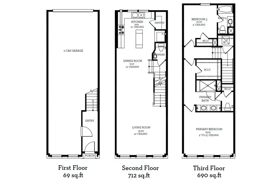 2D floor plan layout of this home in Cottage Grove Lake Phase 2, Houston, TX (Image 1). 2D floor plan layout of this home in Cottage Grove Lake Phase 2, Houston, TX (Image 1).