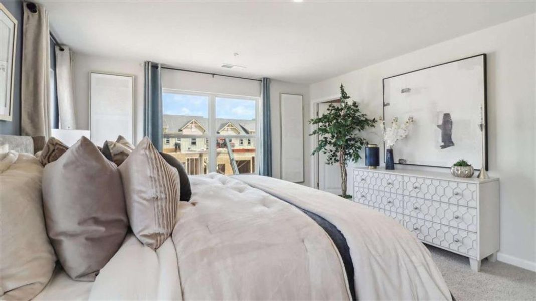Furnished interior view inside a new home in Townes at Asbury, Hapeville (Image 14).