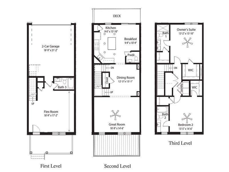 2D floor plan layout of this home in Burkitt Ridge, Cane Ridge, TN (Image 4).