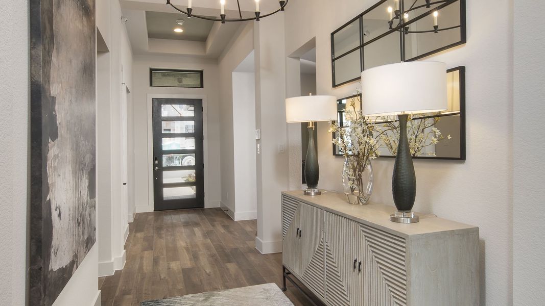 Furnished interior view inside a new home in La Cima, San Marcos (Image 14).