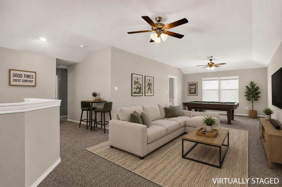 Furnished interior view inside a new home in , College Station (Image 9). Furnished interior view inside a new home in , College Station (Image 9).
