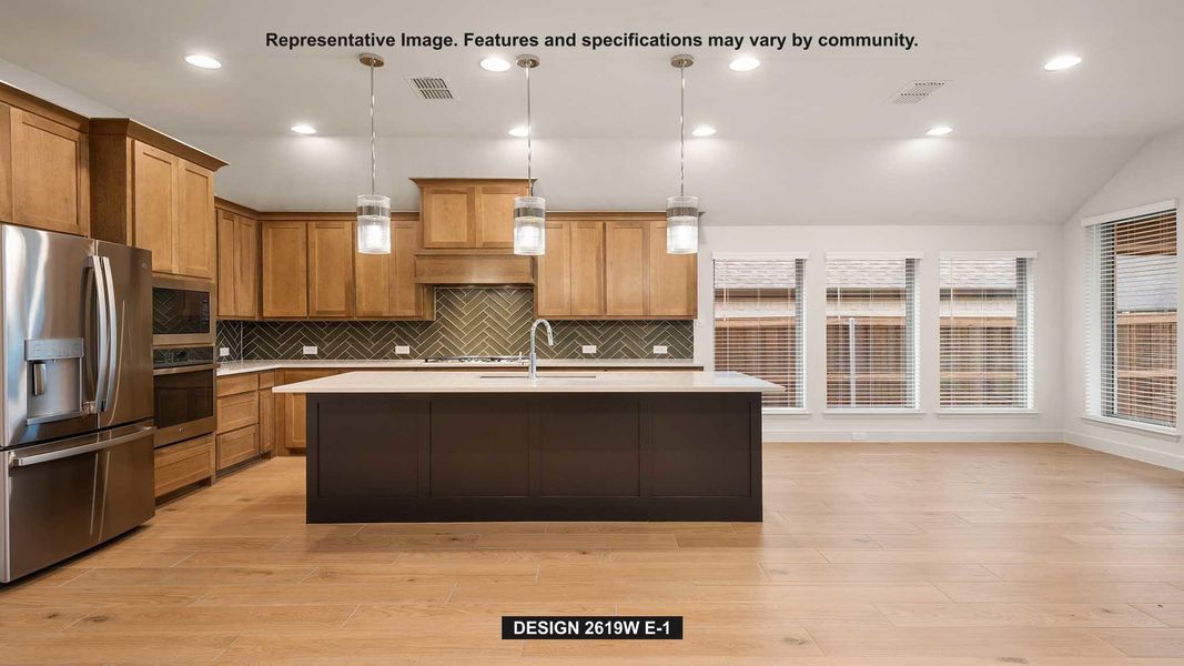 Furnished interior view inside a new home in Parkside On The River, Georgetown (Image 4).
