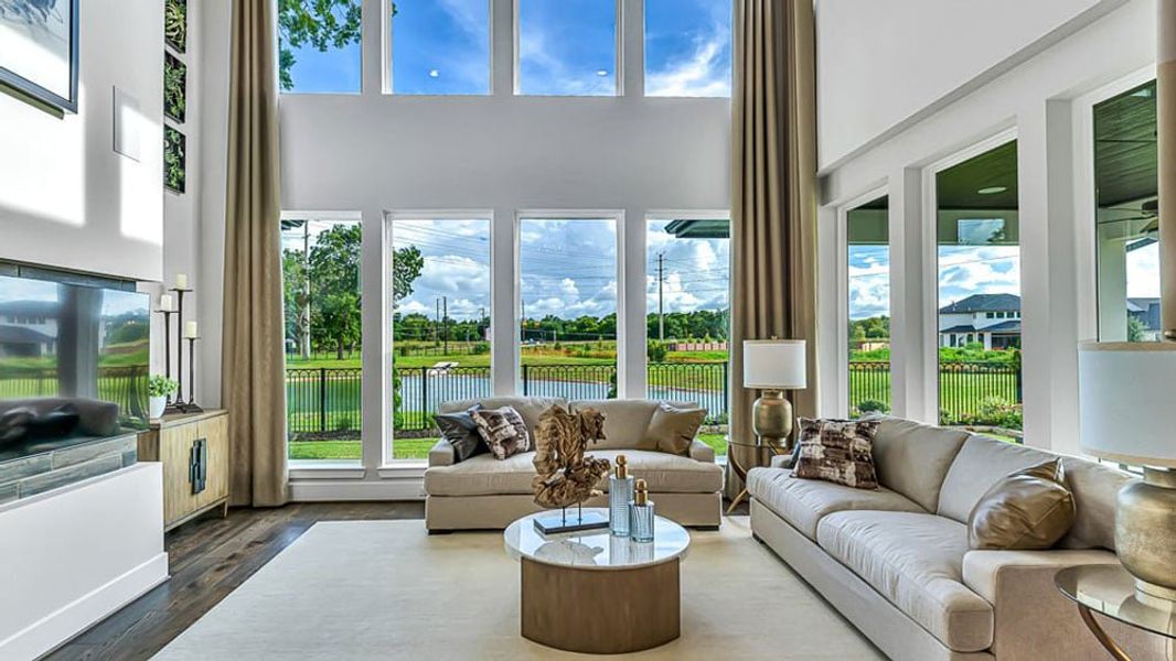 Furnished interior view inside a new home in Avalon at Cypress, Cypress (Image 5).