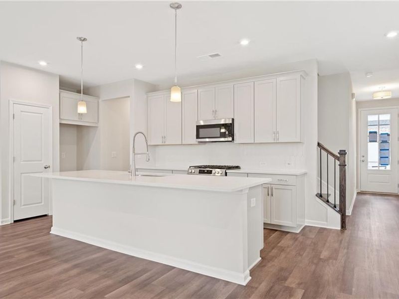 Furnished interior view inside a new home in The Village at Shallowford, Kennesaw (Image 6).