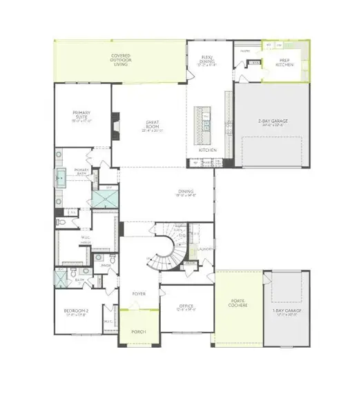 2D floor plan layout of this home in , Missouri City, TX (Image 2).