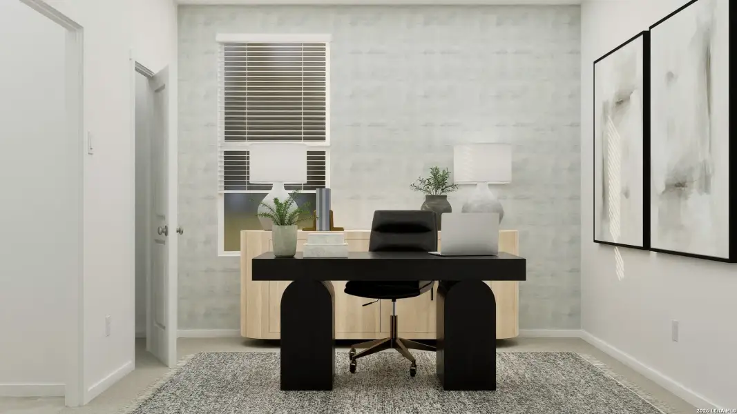 Furnished interior view inside a new home in Summerlin, San Antonio (Image 30).