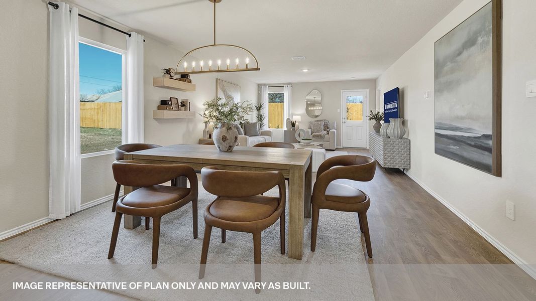 Furnished interior view inside a new home in Spring Valley, New Braunfels (Image 14).
