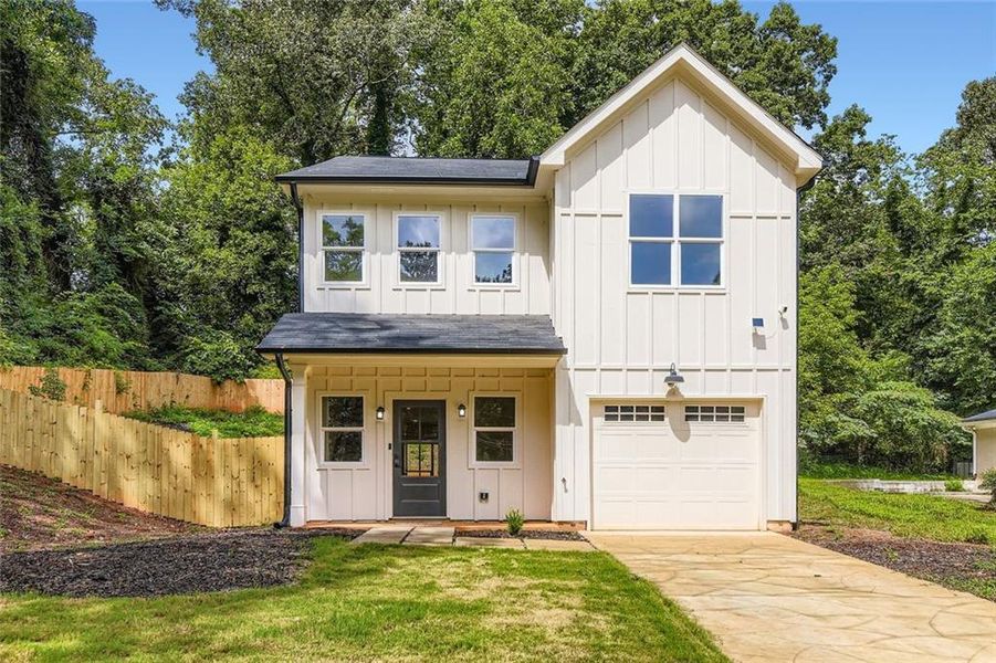Front exterior of a new home in , Decatur, GA, highlighting curb appeal (Image 16).