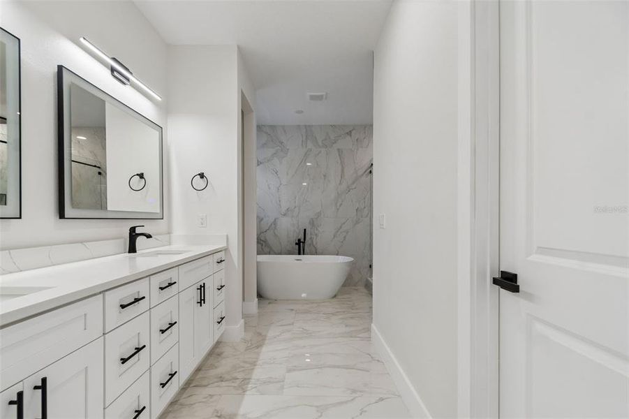 Furnished interior view inside a new home in , Tampa (Image 43).