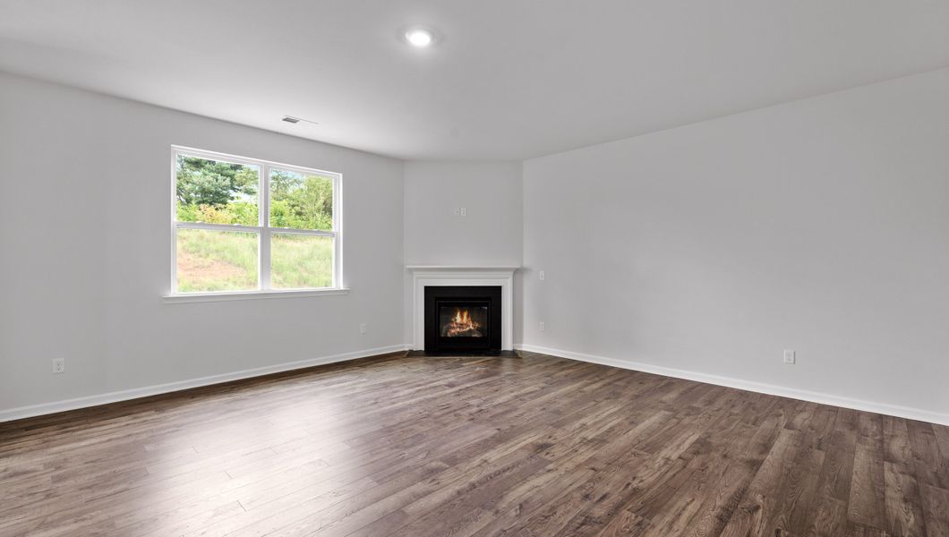 Representative unfurnished interior of a home built from the Biltmore by D.R. Horton in Woodglen, Piedmont (Image 13).