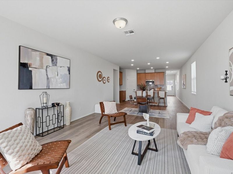 Furnished interior view inside a new home in Agave, San Antonio (Image 6).