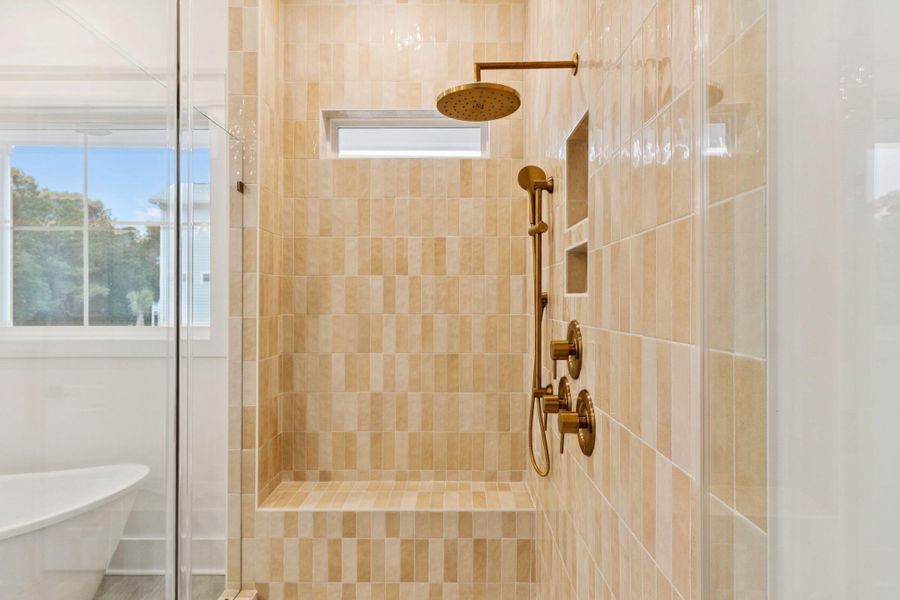 Close-up of interior finishes inside a home in Overlook at Copahee Sound, Awendaw (Image 23).