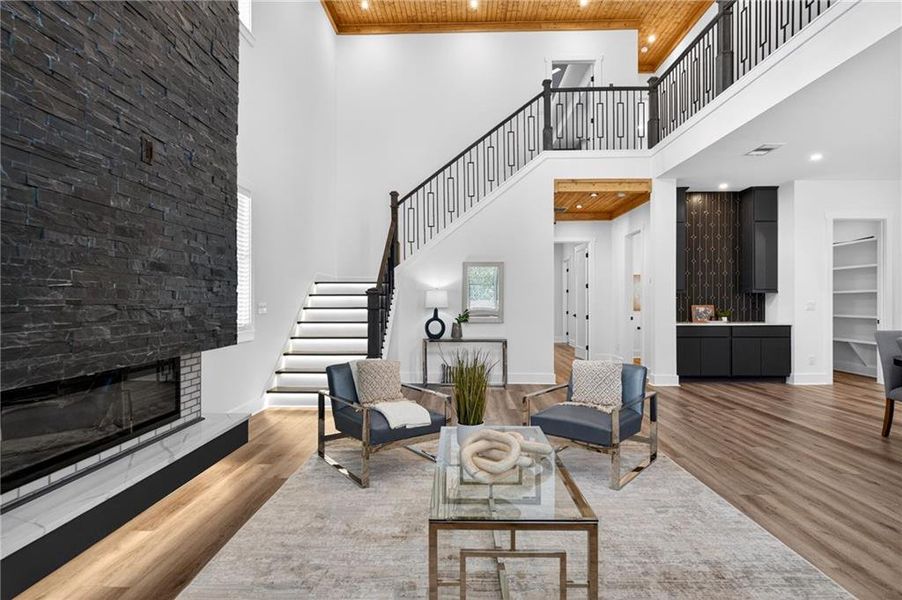 Furnished interior view inside a new home in , Dahlonega (Image 6).