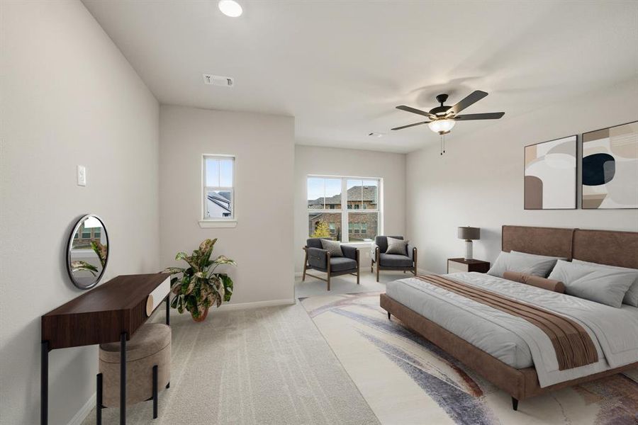 Furnished interior view inside a new home in Karis - Cottage Series, Crowley (Image 9).