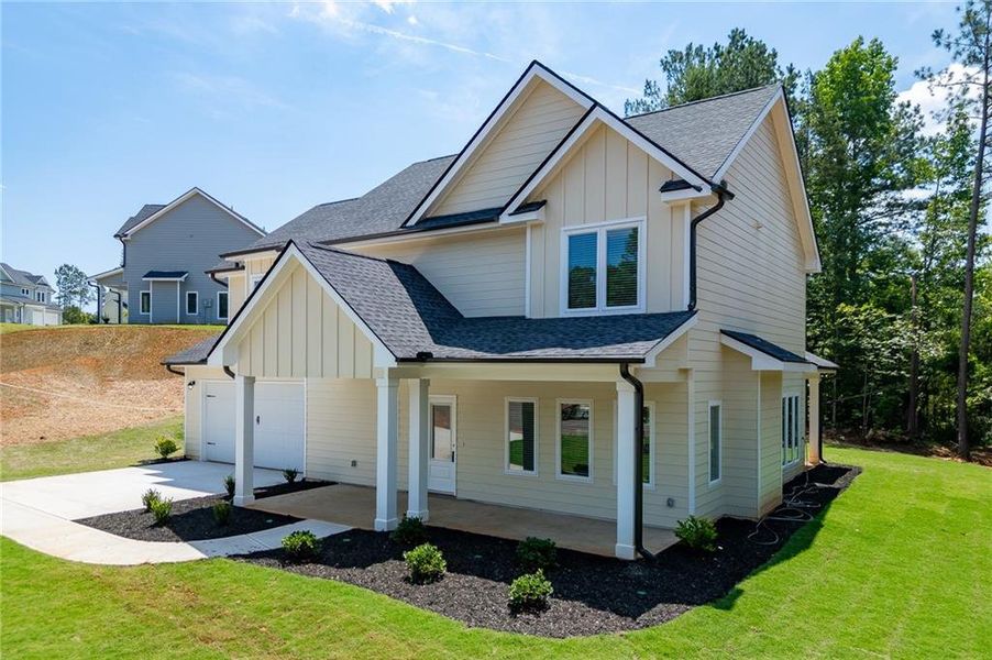 Front exterior of a new home in , Toccoa, GA, highlighting curb appeal (Image 31). Front exterior of a new home in , Toccoa, GA, highlighting curb appeal (Image 31).