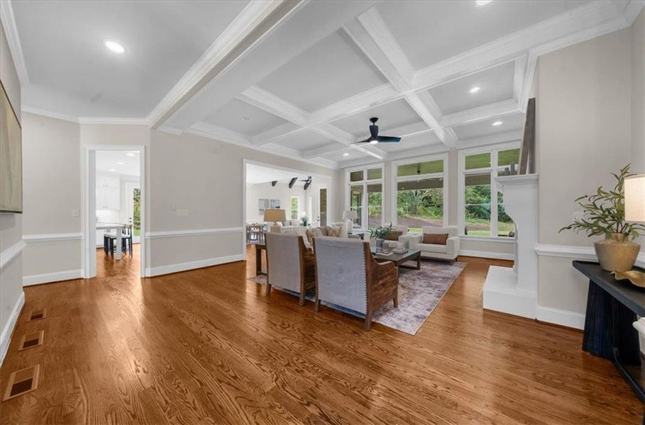 Furnished interior view inside a new home in , Canton (Image 46).