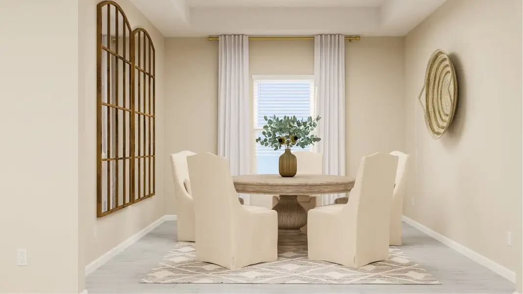 Medallion plan dining room