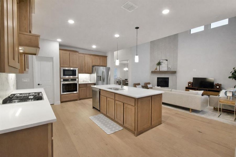 Furnished interior view inside a new home in Abe's Landing, Granbury (Image 27).