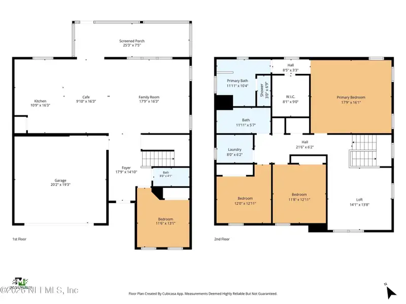 2D floor plan layout of this home in Copper Ridge, Jacksonville, FL (Image 3). 2D floor plan layout of this home in Copper Ridge, Jacksonville, FL (Image 3).