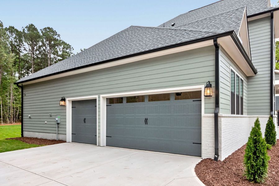 Representative exterior details of a home built from the The Hillbrook by David Weekley Homes in Flatiron Forest, Pittsboro (Image 3).