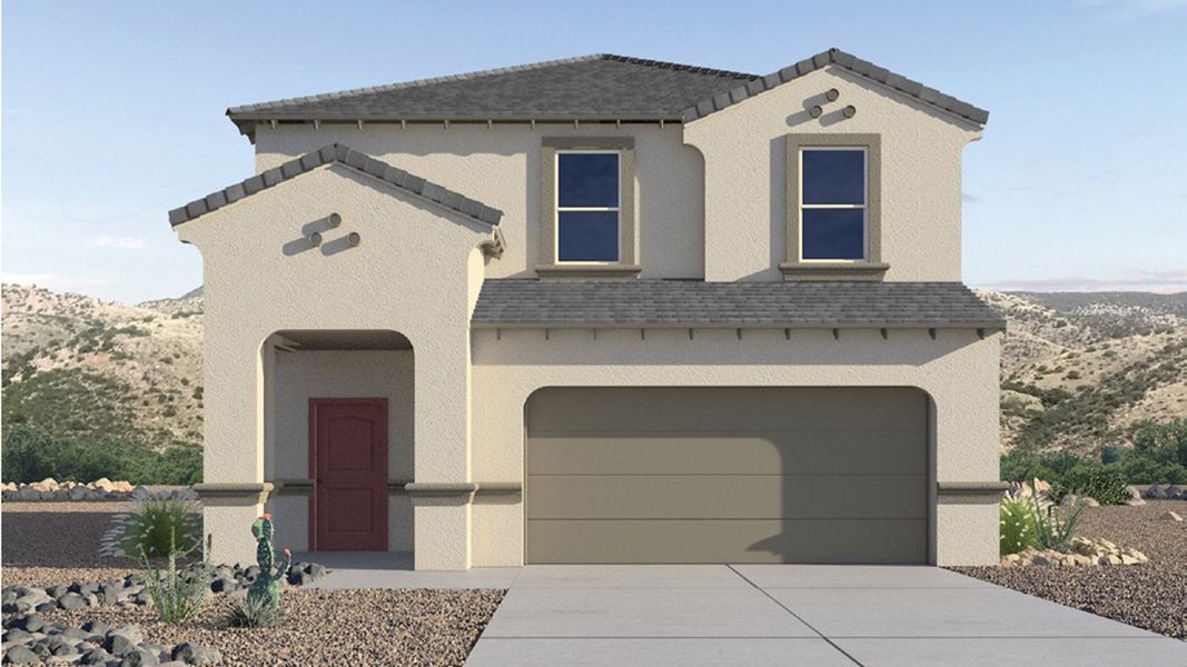 Representative exterior photo of a completed home built from the Grace by D.R. Horton in Coronet at Gladden Farms, Marana, AZ (Image 2).