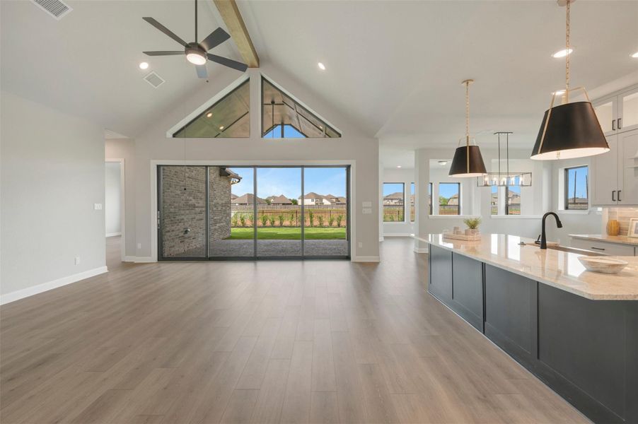 Furnished interior view inside a new home in Harvest Green 65', Richmond (Image 16).