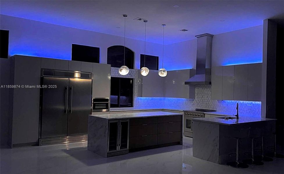 Furnished interior view inside a new home in , Weston (Image 11).