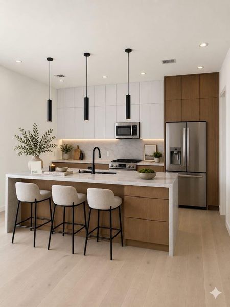 Furnished interior view inside a new home in , Houston (Image 13).