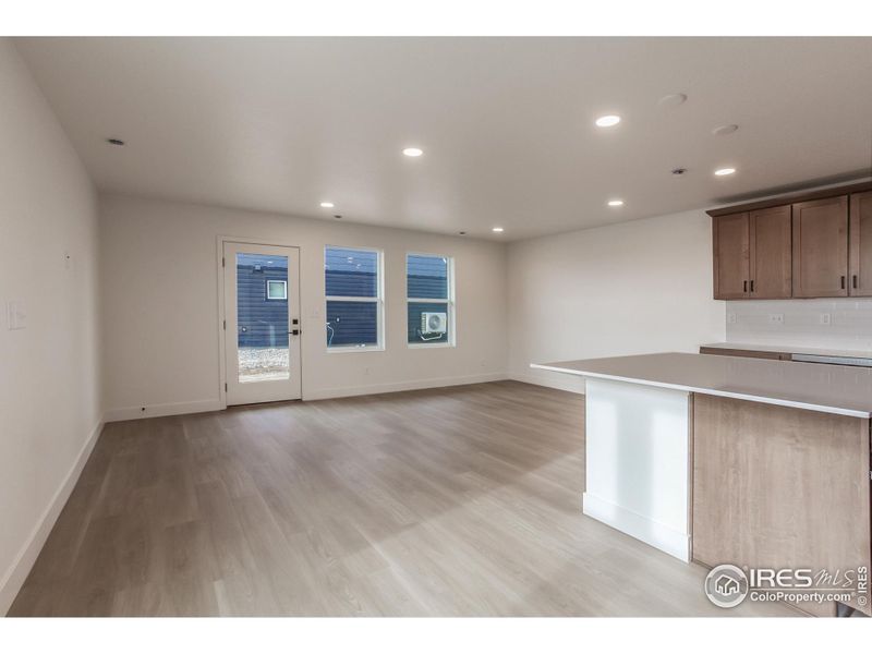 EXAMPLE PHOTO: KITCHEN AND LIVING ROOM