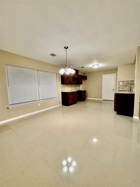 Breakfast area and Kitchen