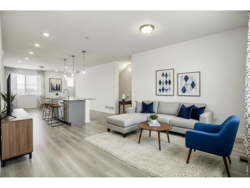 Furnished interior view inside a new home in , Fort Collins (Image 7). Furnished interior view inside a new home in , Fort Collins (Image 7).