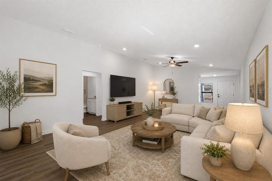 Furnished interior view inside a new home in Royal Highlands, Weeki Wachee (Image 7).