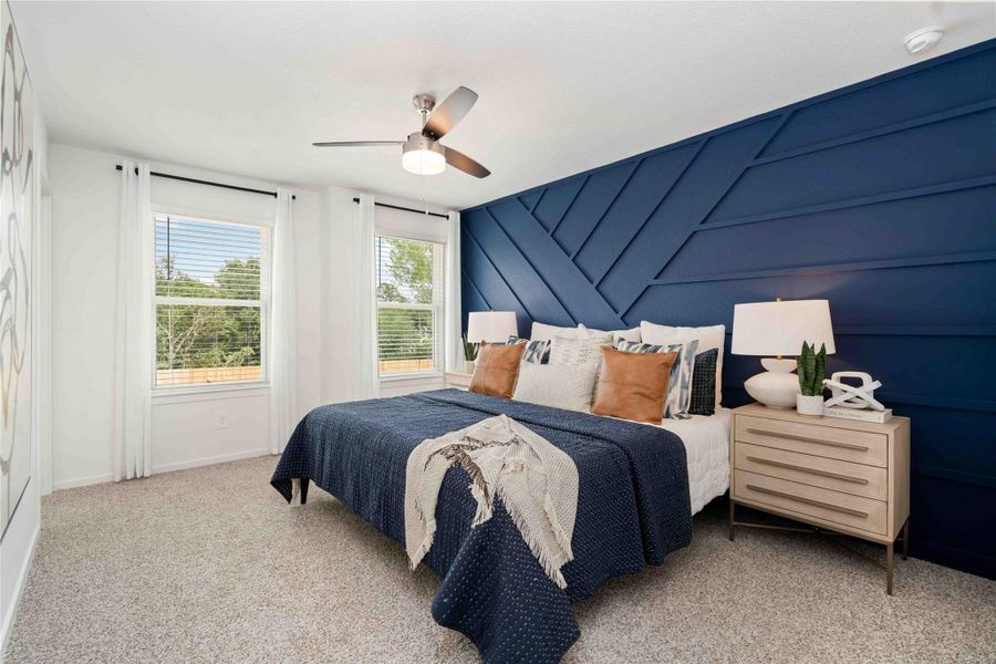 Furnished interior view inside a new home in Alaia Crossing, Houston (Image 17).