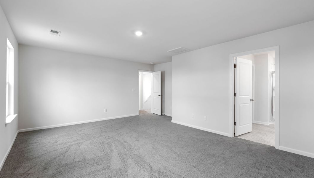 Representative unfurnished interior of a home built from the BELHAVEN by D.R. Horton in Benjamin's Grove, Woodruff (Image 24).
