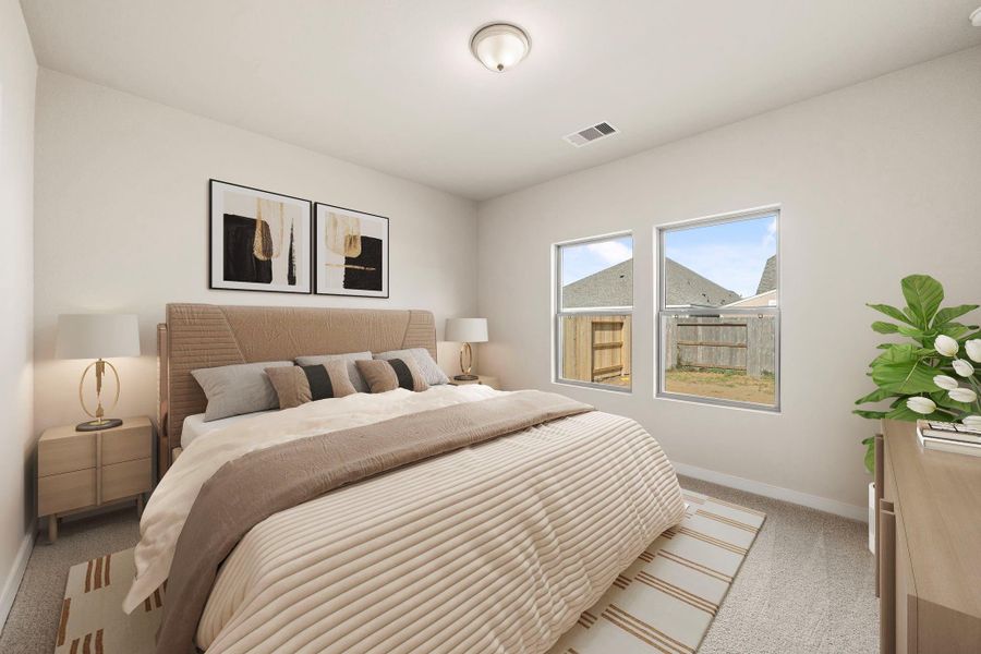 Furnished interior view inside a new home in Windrose Green, Angleton (Image 9).