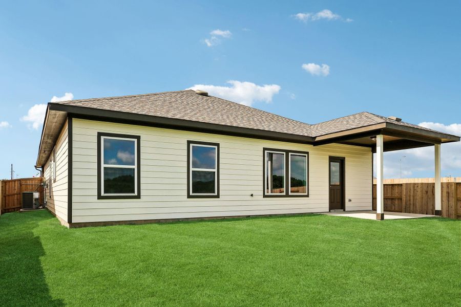 A backyard with no rear neighbors offers additional privacy and open views. A backyard with no rear neighbors offers additional privacy and open views.