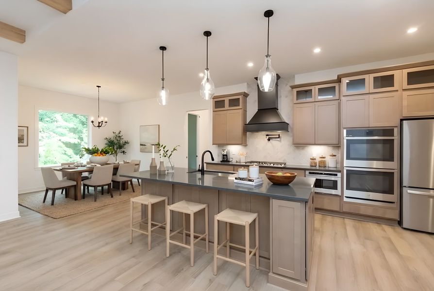 Furnished interior view inside a new home in Hidden Fields, Hoschton (Image 34).