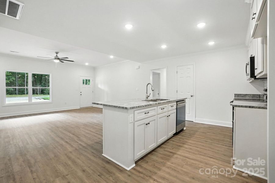 Furnished interior view inside a new home in , York (Image 9).
