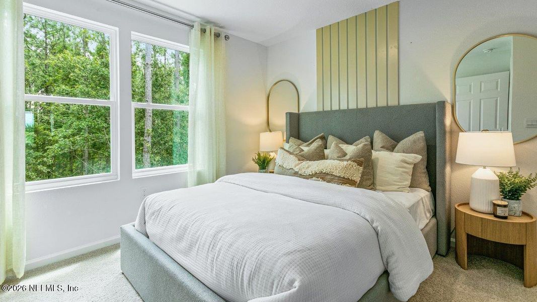 Furnished interior view inside a new home in Cordera Townhomes, St. Augustine (Image 24).