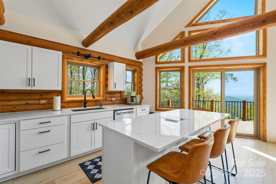Furnished interior view inside a new home in , Lake Lure (Image 3).