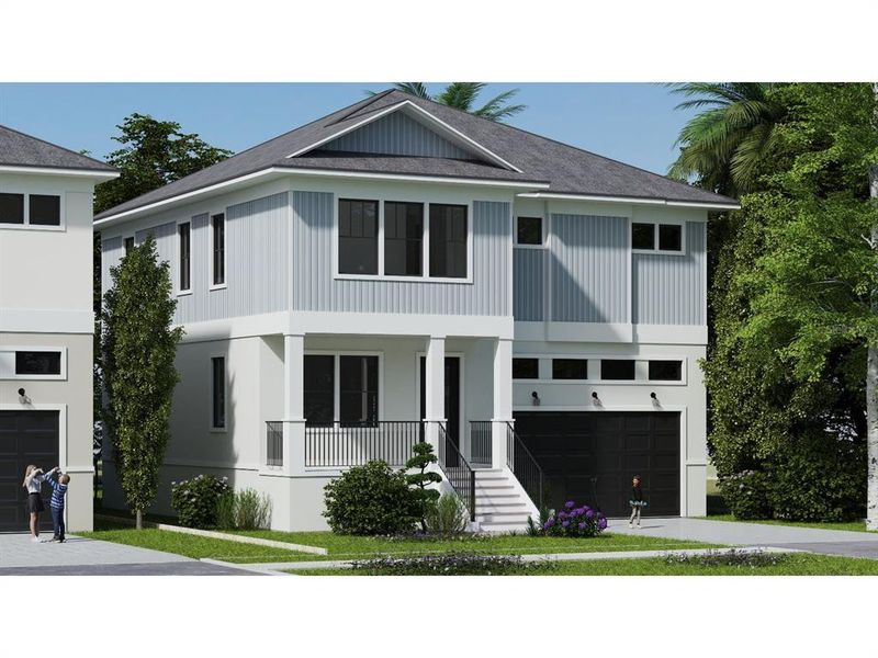 Front exterior of a new home in , Oldsmar, FL, highlighting curb appeal (Image 1). Front exterior of a new home in , Oldsmar, FL, highlighting curb appeal (Image 1).