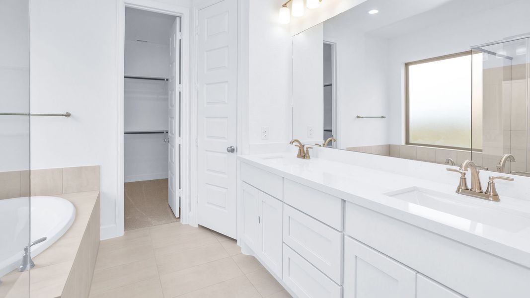 Furnished interior view inside a new home in Elyson, Katy (Image 6).