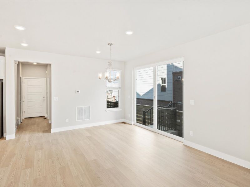 The Telluride floorplan interior image taken at a Meritage Homes community in Littleton, CO.