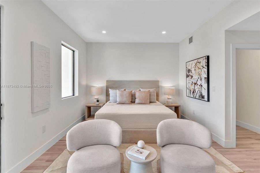 Furnished interior view inside a new home in , Miami (Image 5). Furnished interior view inside a new home in , Miami (Image 5).