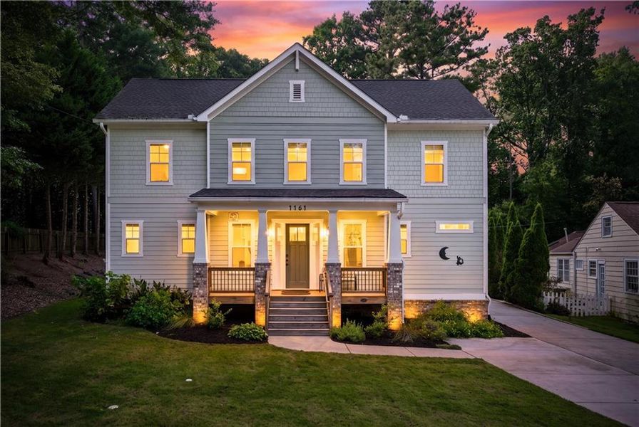 Front exterior of a new home in , Decatur, GA, highlighting curb appeal (Image 27).