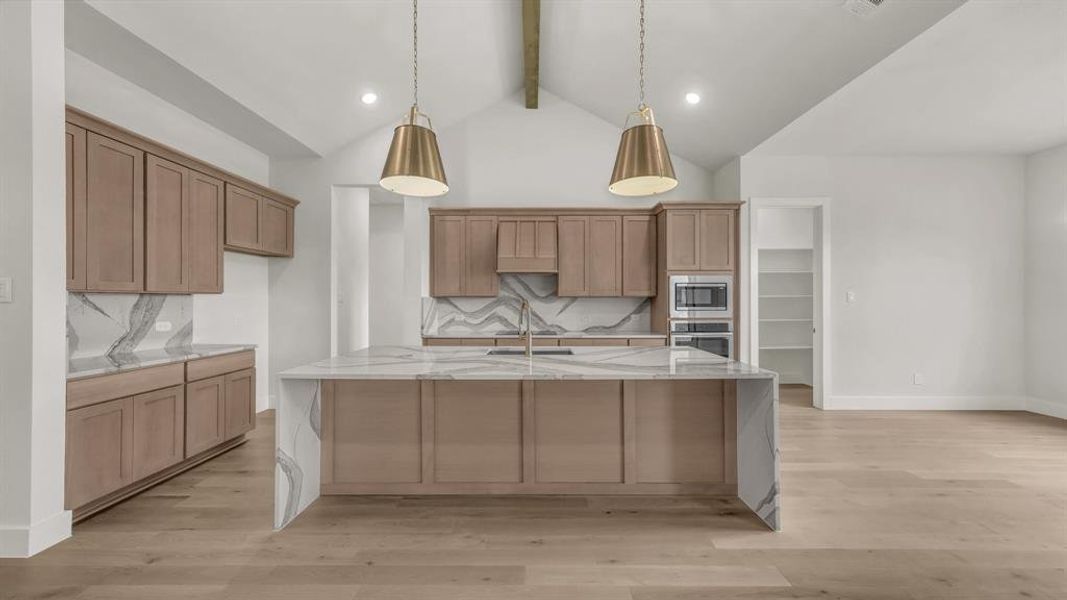 Furnished interior view inside a new home in Woodland Lakes Estates, Weatherford (Image 7).