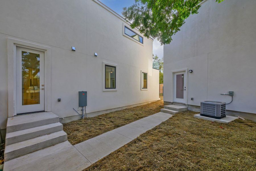Exterior details and patio area of a home in , Austin (Image 28).